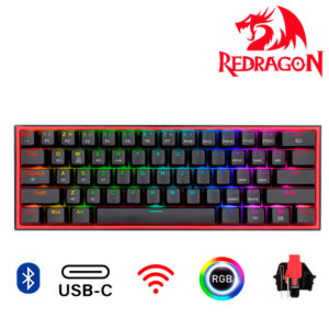 TECLADO REDRAGON FIZZ K616-RGB-B PRO WIRELESS ENGLISH  BLACK