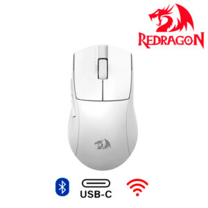 MOUSE REDRAGON M916W K1NG PRO 1K WHITE 26000 DPI USB-C/BLUETOOTH/WIRELESS