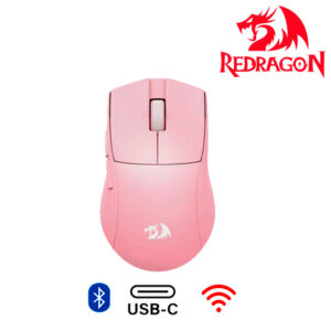 MOUSE REDRAGON M916 K1NG PRO 1K PINK 5 BOTONES 26000 DPI