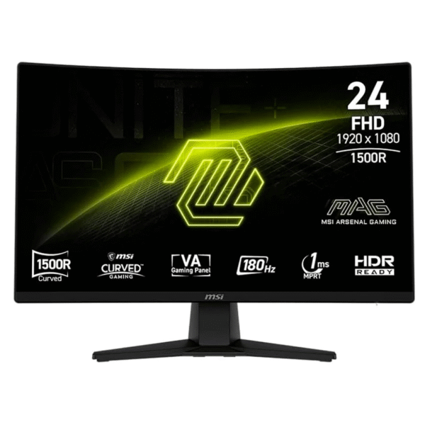 MONITOR MSI MAG 242C 23.8” 180HZ CURVO FHD VA 1MS HEADPHONE-OUT