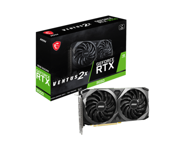 TARJETA DE VIDEO MSI RTX3050 8GB VENTUS 2X XS OC GDDR5