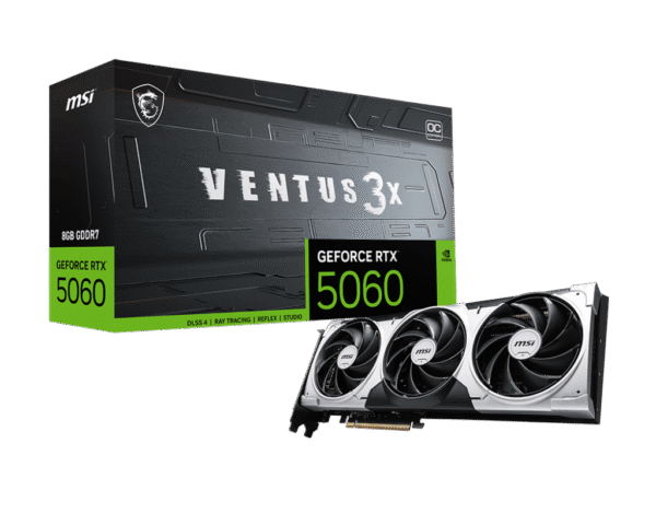 TARJETA DE VIDEO MSI RTX 5060 8GB VENTUS 3X OC GDDR7 PCIex 5.0
