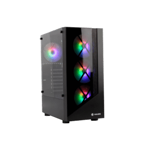 CASE HALION DRAGON CR15 BLACK 500W GAMER  4FAN RAINBOW V/TEMP