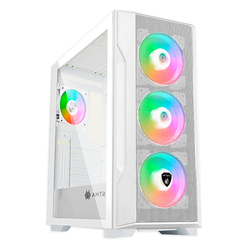 CASE ANTRYX FX 710 WHITE ARGB FAN X4 S/FUENTE ATX