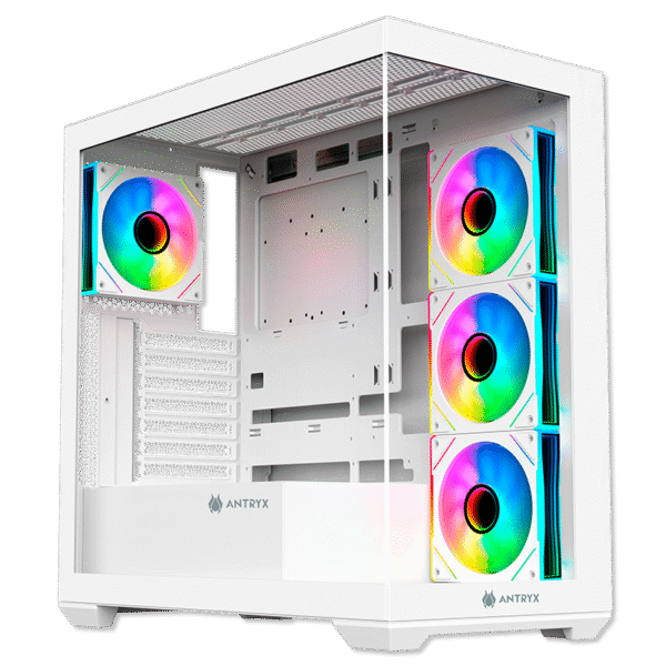 CASE ANTRYX FX 750 WHITE FAN X4 ARGB S/FUENTE ATX