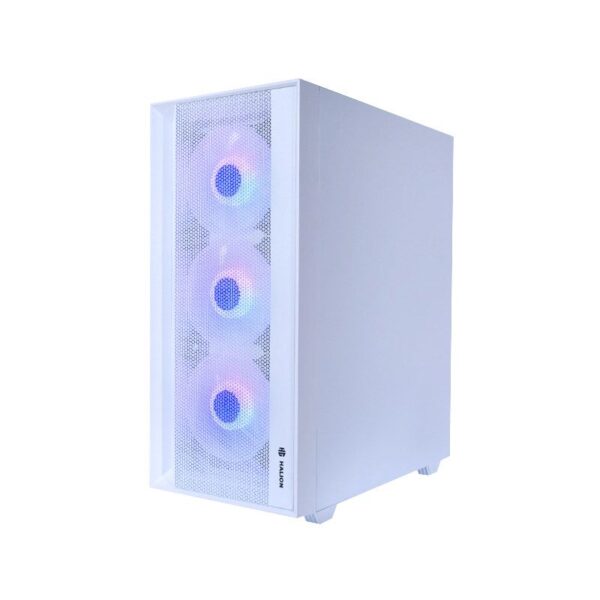 CASE HALION TORNADO 04 WHITE 600W GAMER REAL MESH 4FAN ARGB - Imagen 2