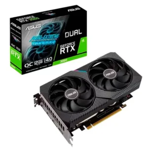 TARJETA DE VIDEO ASUS RTX 3060 12GB V2 OC BLACK GDDR6 DUAL