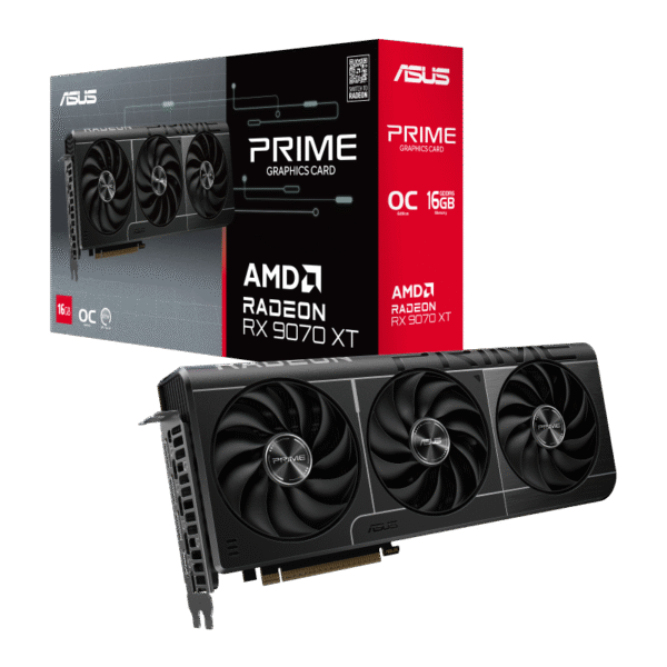 TARJETA DE VIDEO ASUS RX 9070XT PRIME 16GB GDDR6 PCIex 5.0