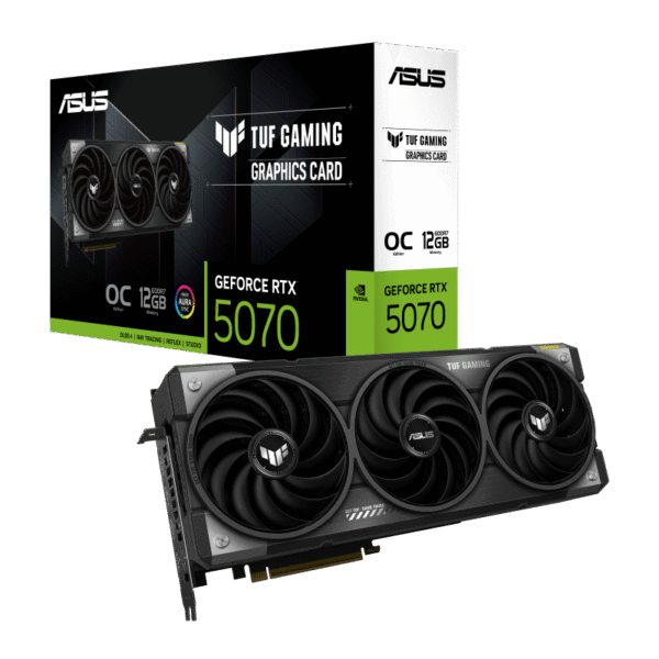TARJETA DE VIDEO ASUS RTX 5070 TUF GAMING OC 12GB GDDR7 PCIex 5.0